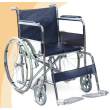 Cadeira de rodas manual de aço cromado FS810Y